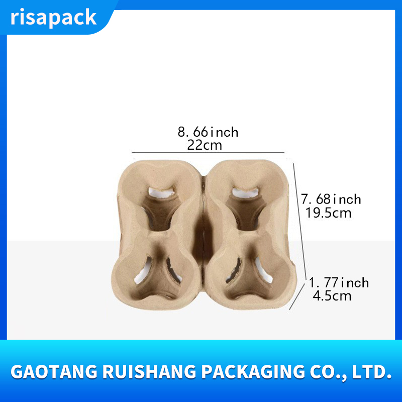 Two-footed four-cup holder